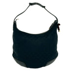 Gucci Prince Sherry Line GG Pattern Canvas Leather Hobo Shoulder Bag Navy — view 3