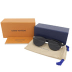 Louis Vuitton LV Rise Round Monogram Sunglasses Black Silver Eyewear — view 2