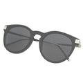 Louis Vuitton LV Rise Round Monogram Sunglasses Black Silver Eyewear