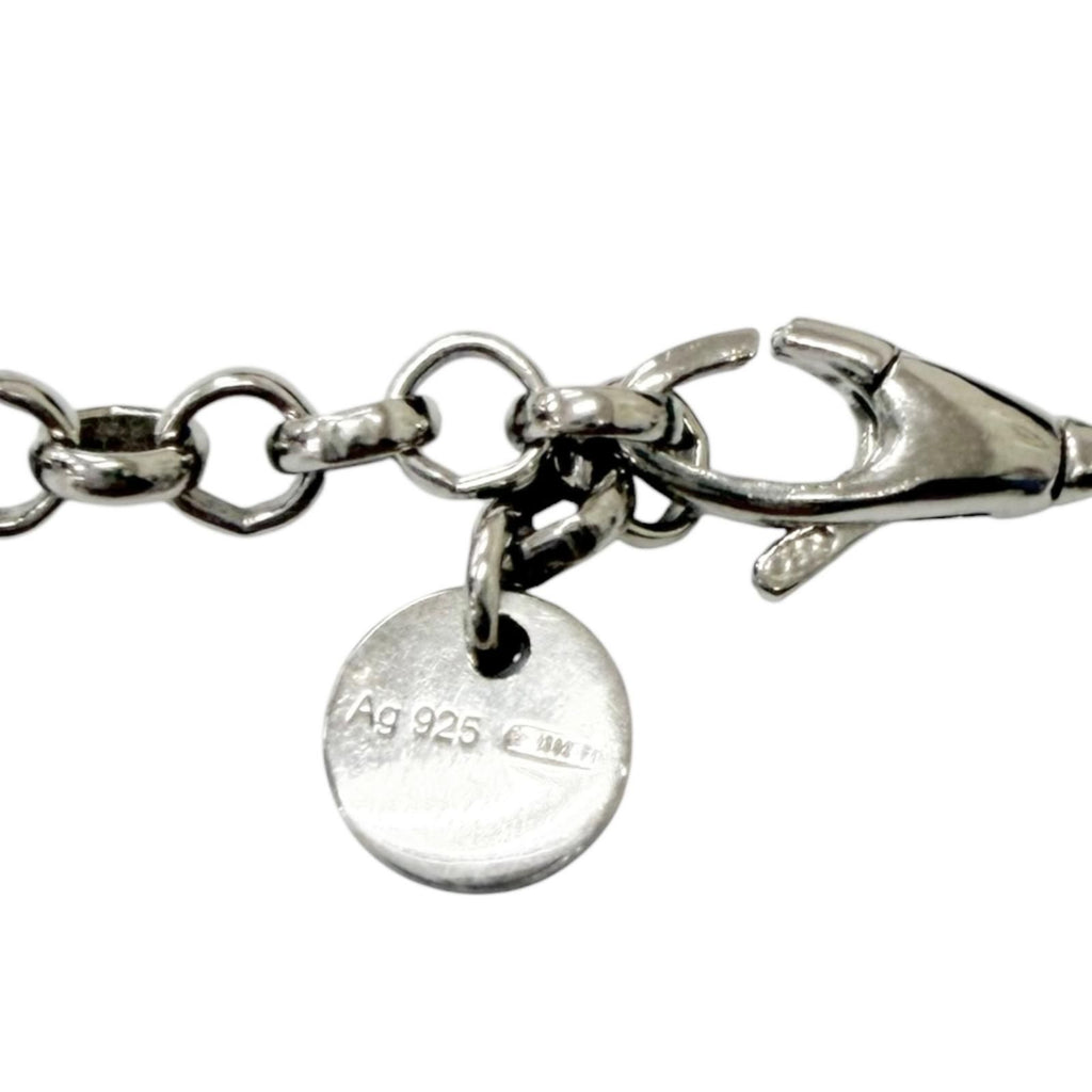 Gucci Interlocking Arabesque Chain Necklace Silver — view 7