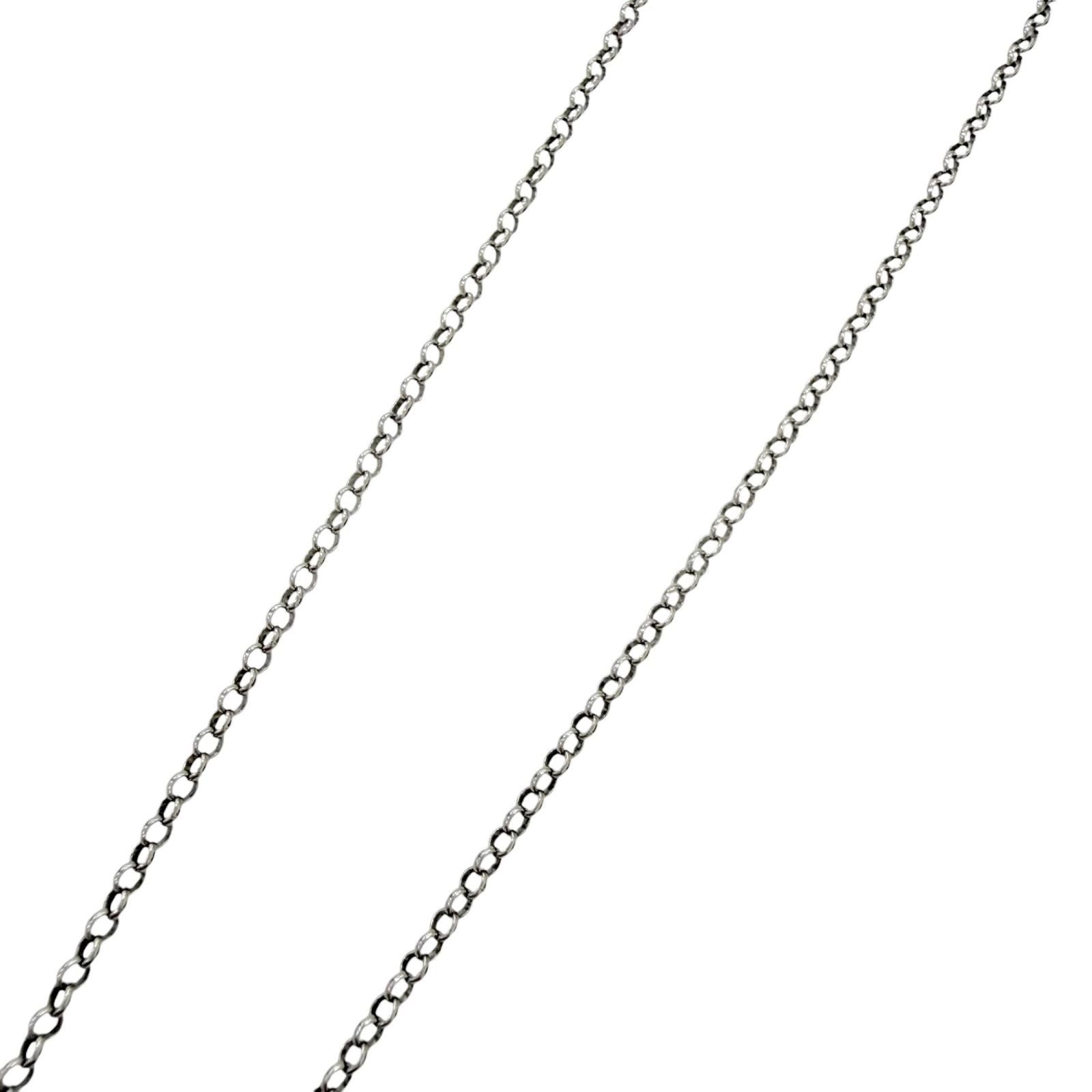 Gucci Interlocking Arabesque Chain Necklace Silver — view 4