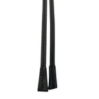 Prada Saffiano Leather Triangle Logo Plate Bolo Tie Loop Tie Black — view 5