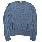Hermes Fragmon Equestre Integral Wool Sweater Light Blue