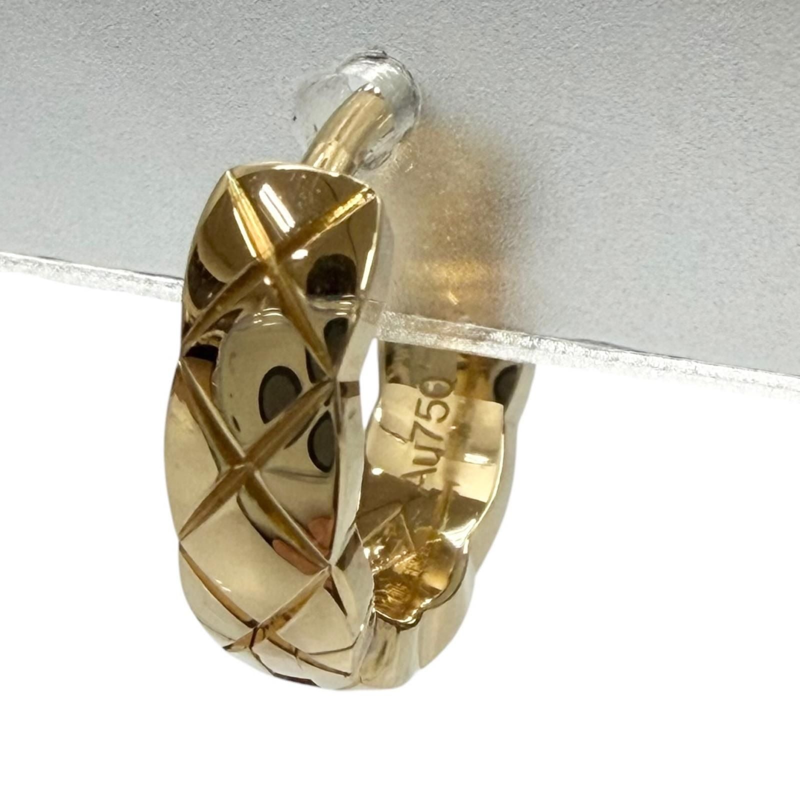 Chanel 750 Coco Crush Single Earrings Yellow Gold — view 2