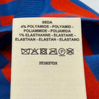 Hermes Silk Blend Border Sleeveless Mock Neck Knit Blue Orange 38 — view 7
