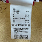 Hermes Greta Series Silk Ribbon Tape Straw Hat Natural Pink 57 Bag Included — view 9