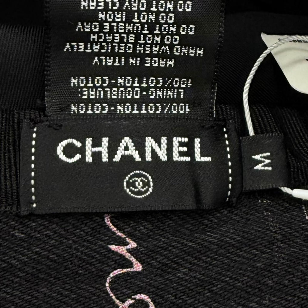 Chanel Cotton 100% Crusher Denim CC Logo — view 6