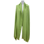 Hermes Exlibris Cashmere Silk Large Shawl Light Green Scarf — view 2