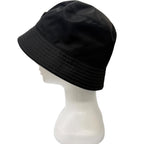 Prada Re-Nylon Triangle Logo Bucket Hat Black — view 3