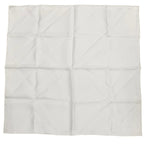 Hermes Upside Down Silk 100% All Over Pattern Pocket Square Handkerchief White — view 2