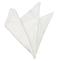 Hermes Upside Down Silk 100% All Over Pattern Pocket Square Handkerchief White