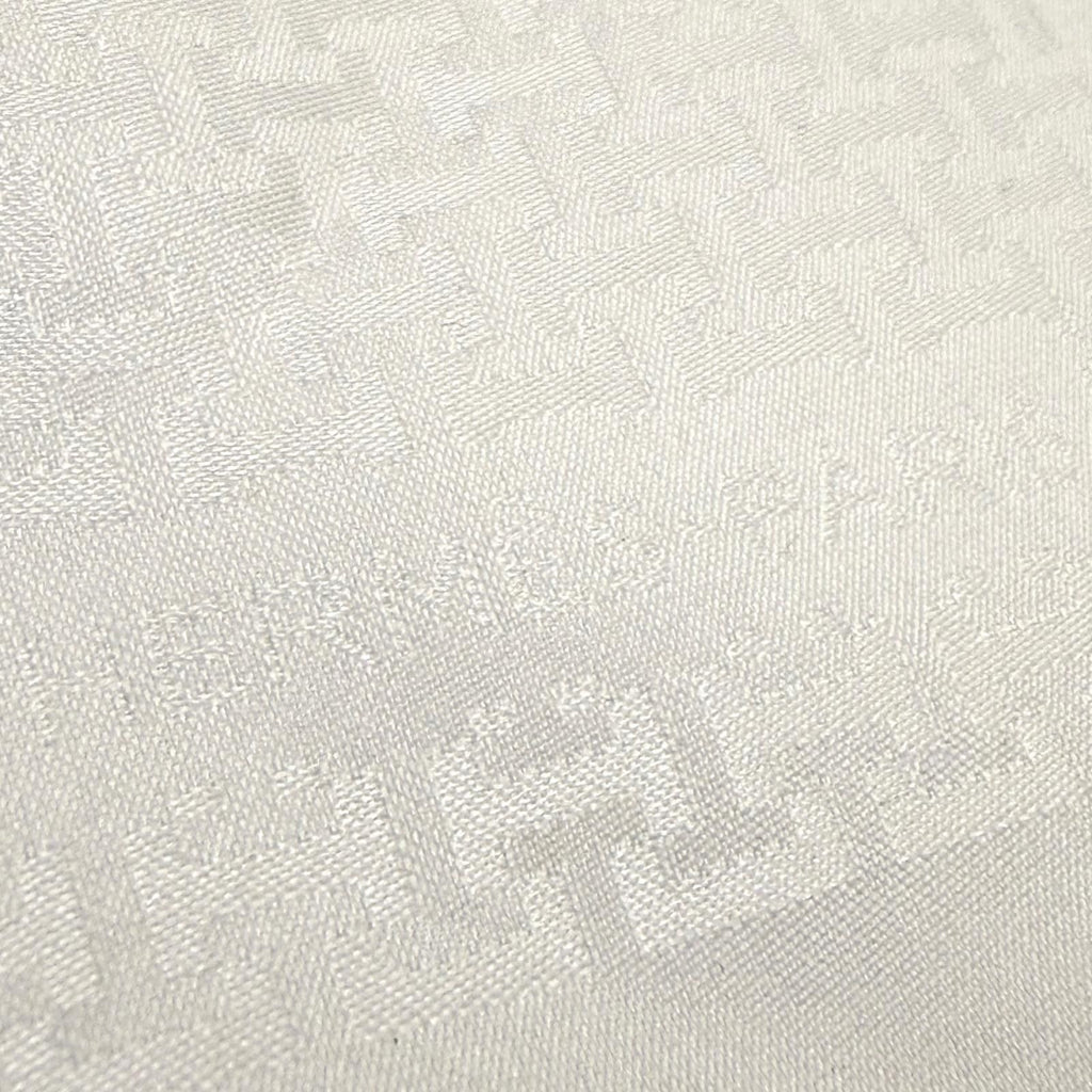 Hermes Upside Down Silk 100% All Over Pattern Pocket Square Handkerchief White — view 4