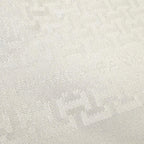 Hermes Upside Down Silk 100% All Over Pattern Pocket Square Handkerchief White — view 4
