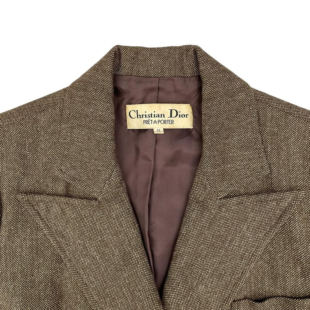 Dior Tailored Jacket Brown — view 3