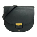Celine Shoulder Bag Trotter Compact Black Leather