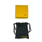 Fendi Ring M Silver Black Beige FF — view 6