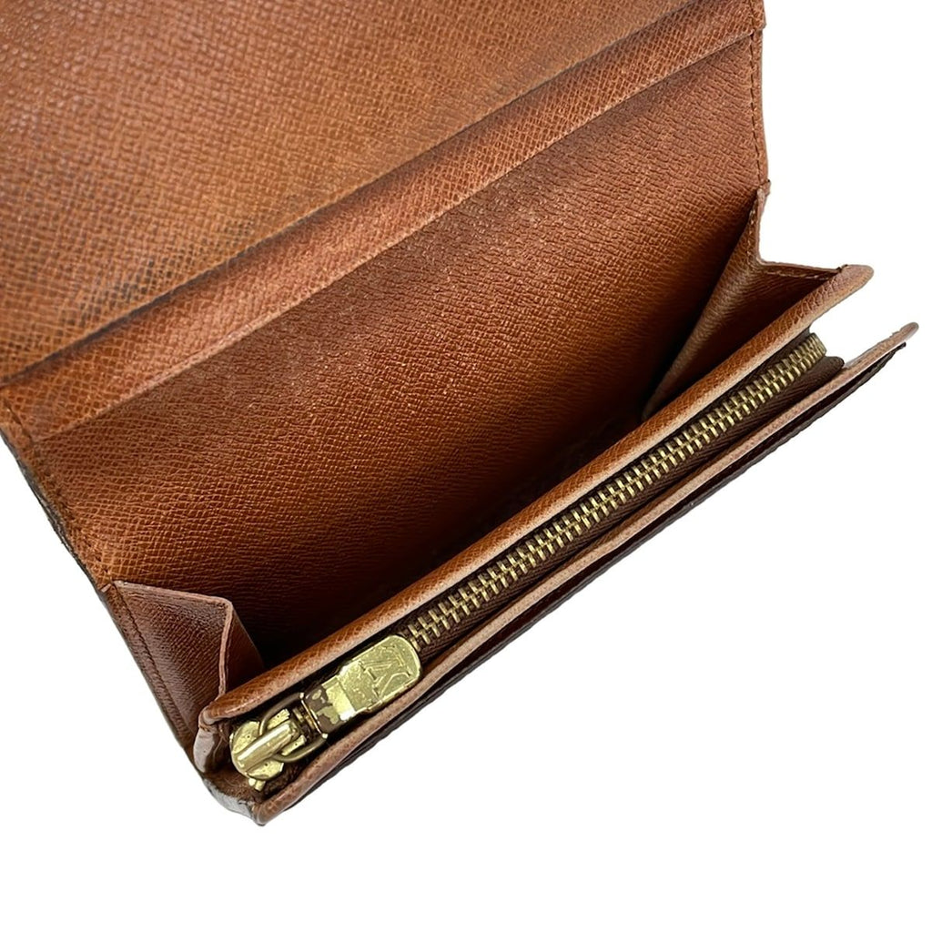 Louis Vuitton Bifold Wallet Monogram Porte Monet Viet Tresor L-shaped Zipper — view 4