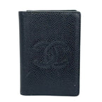 Chanel Card Case Black CC Logo