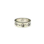 Gucci Ring Icon Motif Ghost Silver