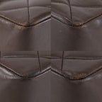 Chanel Maxi Quilted 34 Chain Shoulder CC Logo Lambskin Brown — view 4