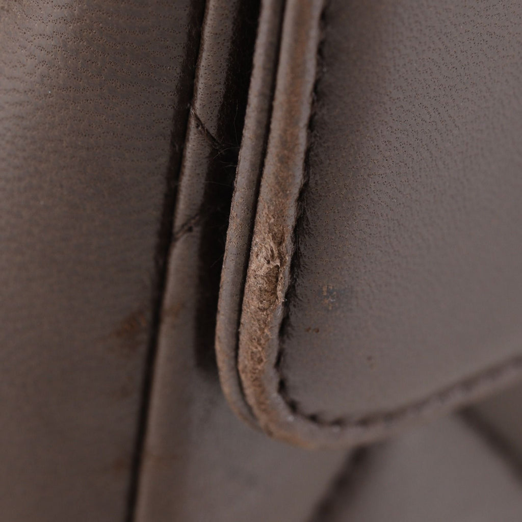 Chanel Maxi Quilted 34 Chain Shoulder CC Logo Lambskin Brown — view 8