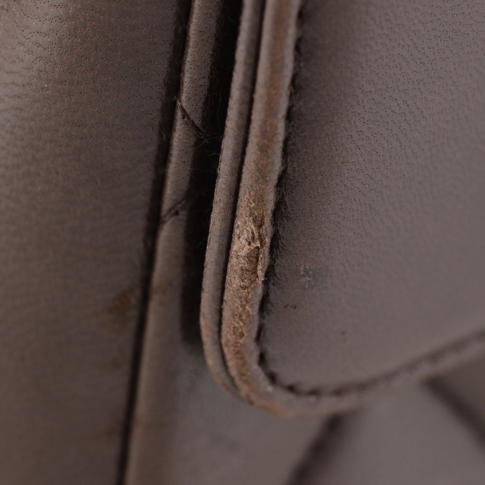 Chanel Maxi Quilted 34 Chain Shoulder CC Logo Lambskin Brown — view 8