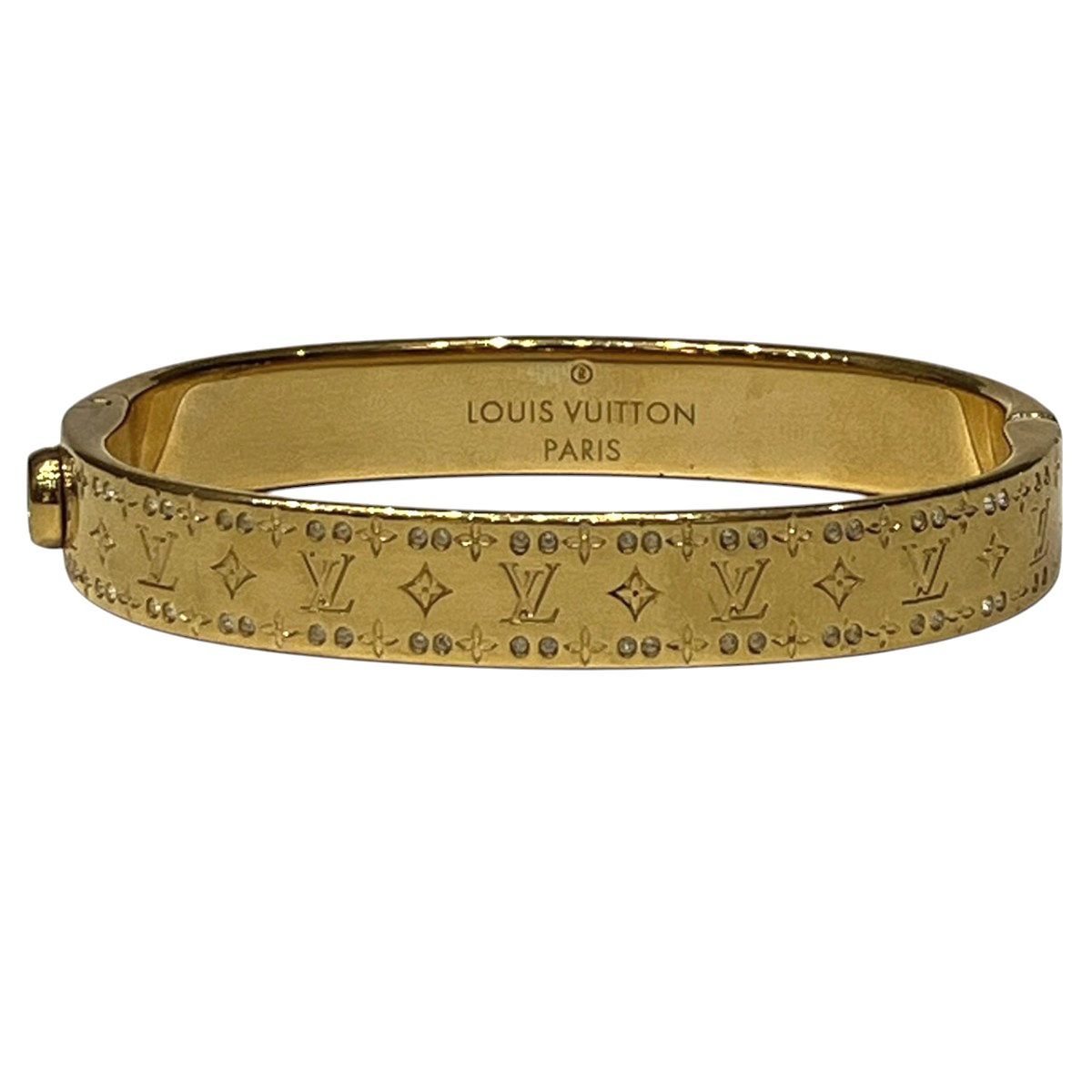 Louis Vuitton Rigit Bracelet Kafnanogram S Monogram Bangle Gross Weight