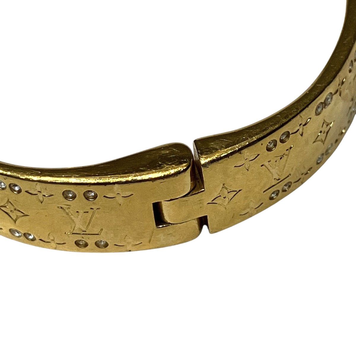 Louis Vuitton Rigit Bracelet Kafnanogram S Monogram Bangle Gross Weight — view 7