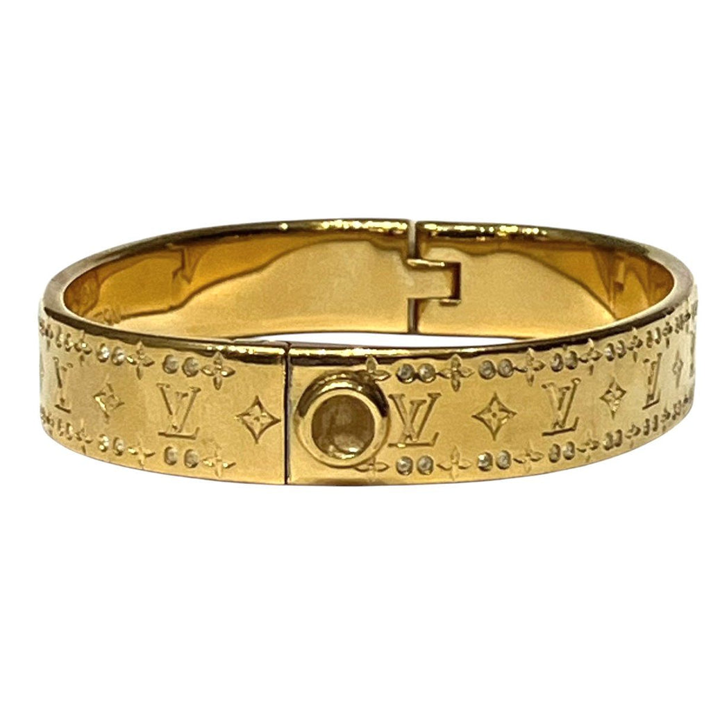 Louis Vuitton Rigit Bracelet Kafnanogram S Monogram Bangle Gross Weight — view 4