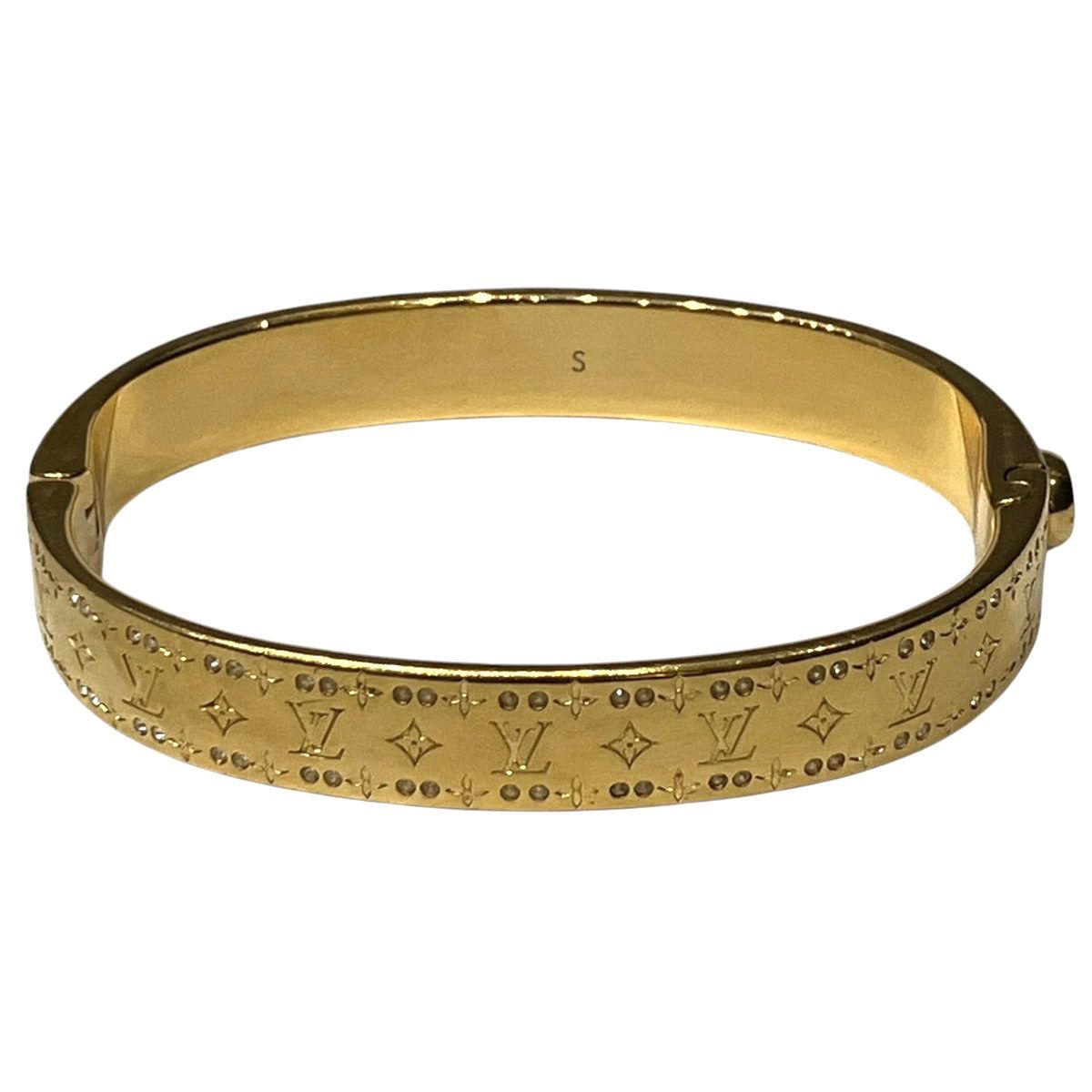 Louis Vuitton Rigit Bracelet Kafnanogram S Monogram Bangle Gross Weight — view 6