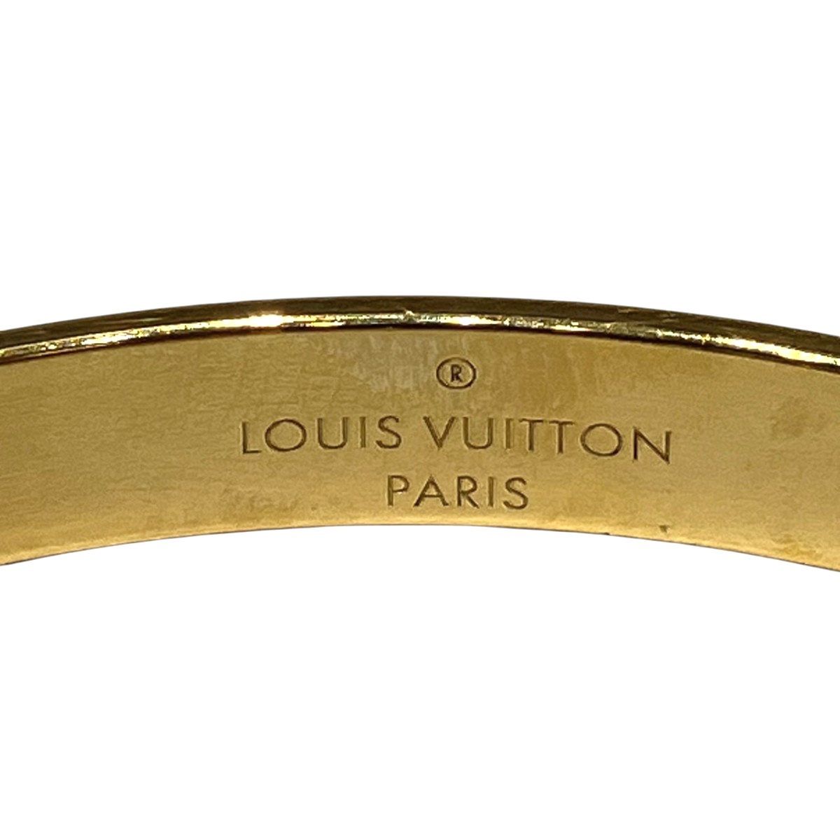 Louis Vuitton Rigit Bracelet Kafnanogram S Monogram Bangle Gross Weight — view 2