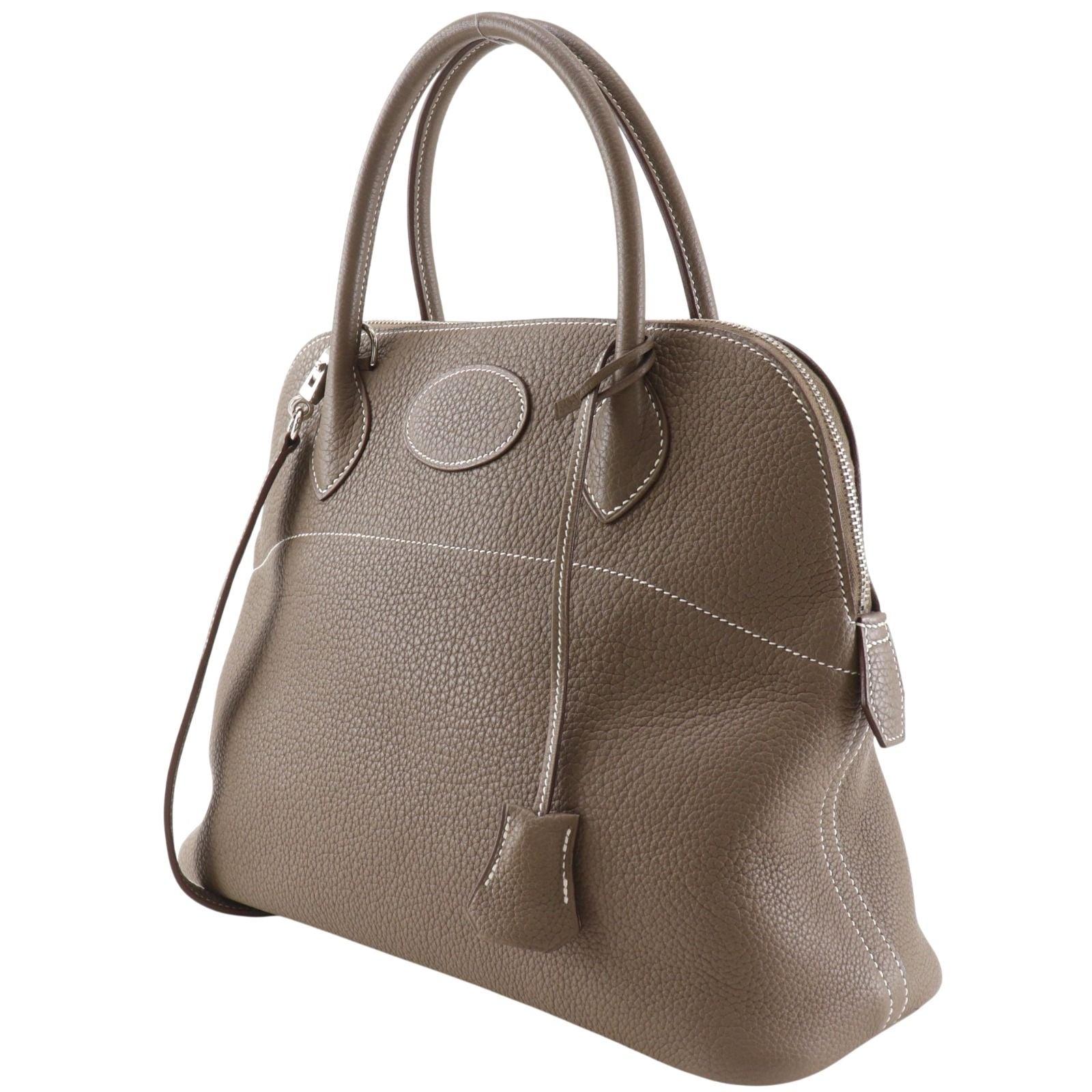 Hermes Bolide 31 2-Way Shoulder Taurillon Clemence Etoupe M Handbag — view 2