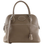 Hermes Bolide 31 2-Way Shoulder Taurillon Clemence Etoupe M Handbag
