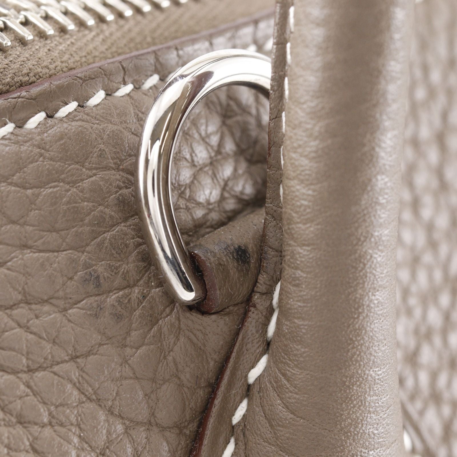 Hermes Bolide 31 2-Way Shoulder Taurillon Clemence Etoupe M Handbag — view 9