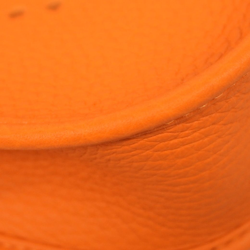Hermes Shoulder Bag Evelyne 23 Taurillon Clemence Orange Silver — view 6
