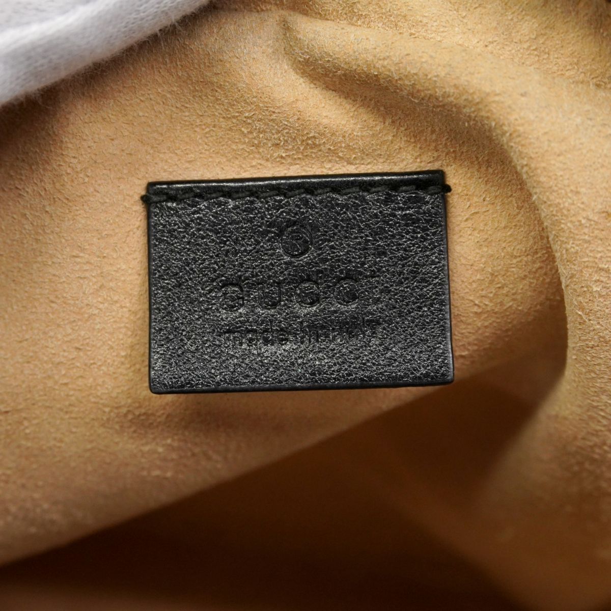 Gucci Shoulder Bag GG Marmont Leather Black Gold — view 5