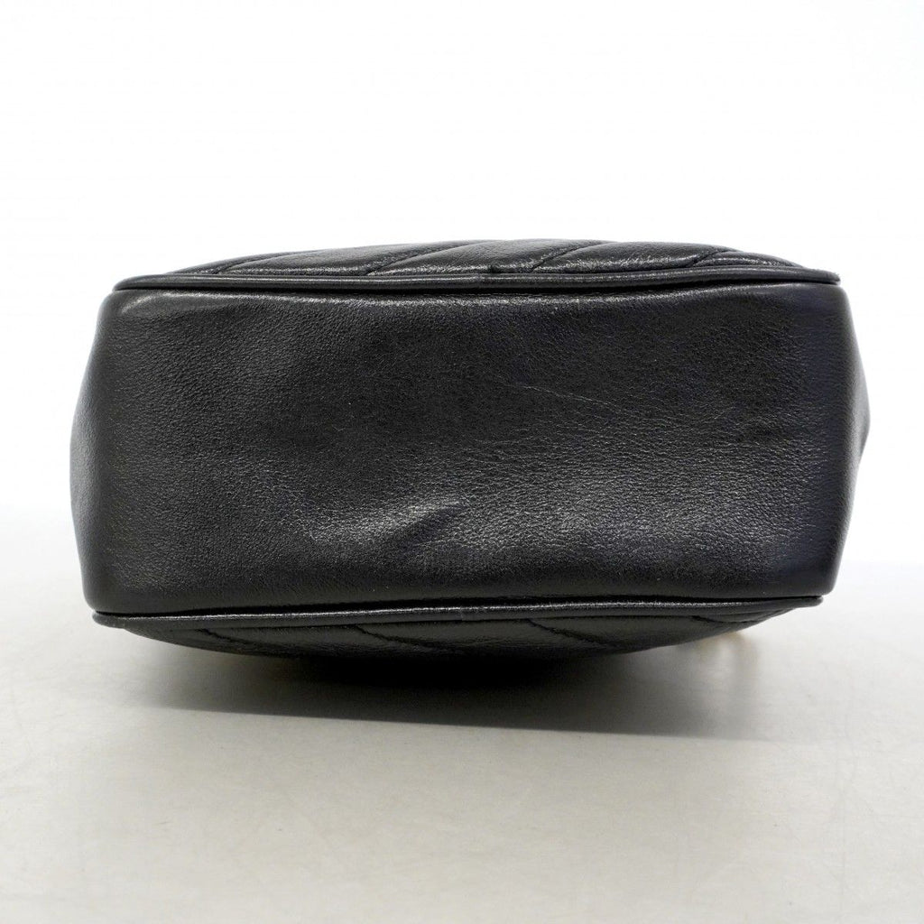 Gucci Shoulder Bag GG Marmont Leather Black Gold — view 3