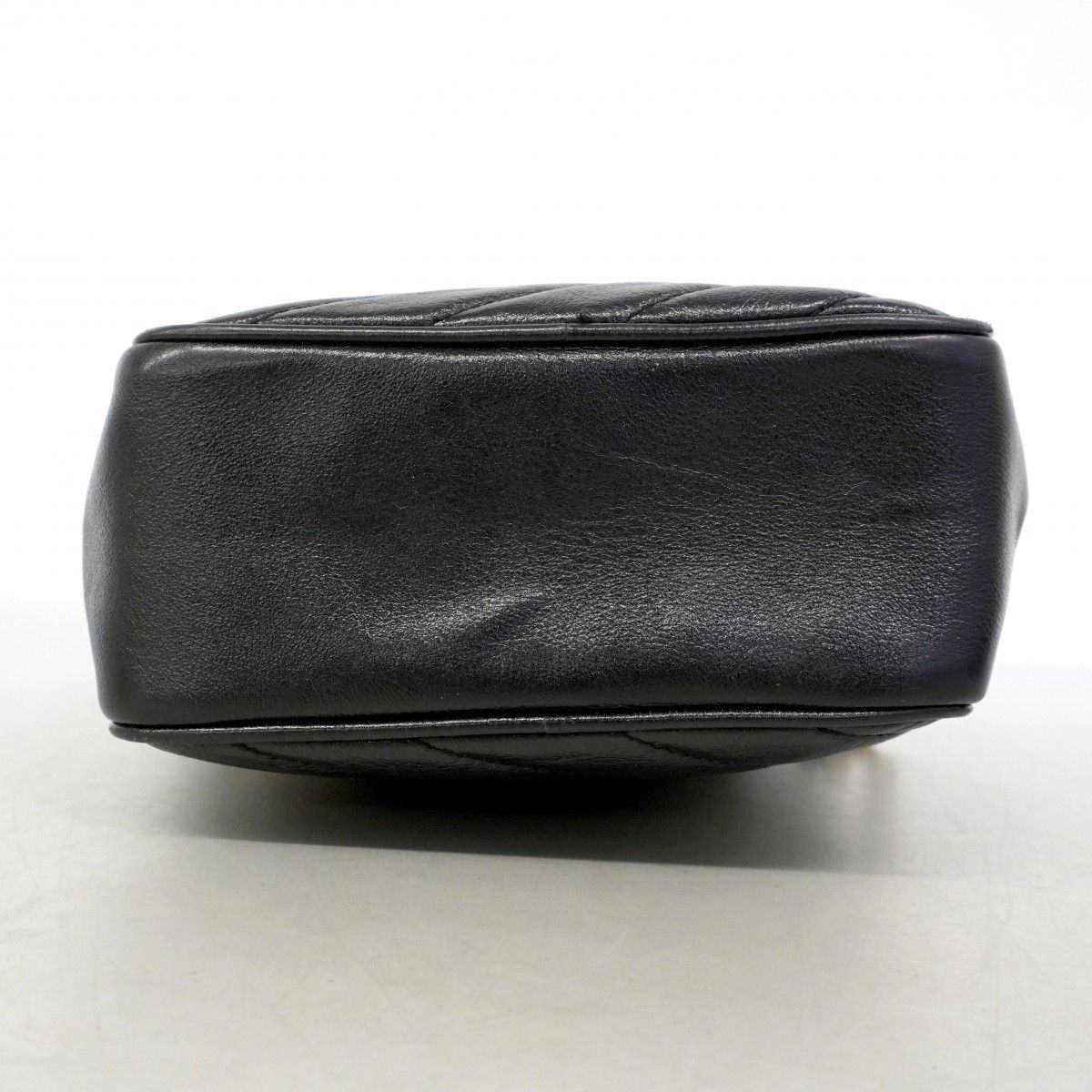 Gucci Shoulder Bag GG Marmont Leather Black Gold — view 3