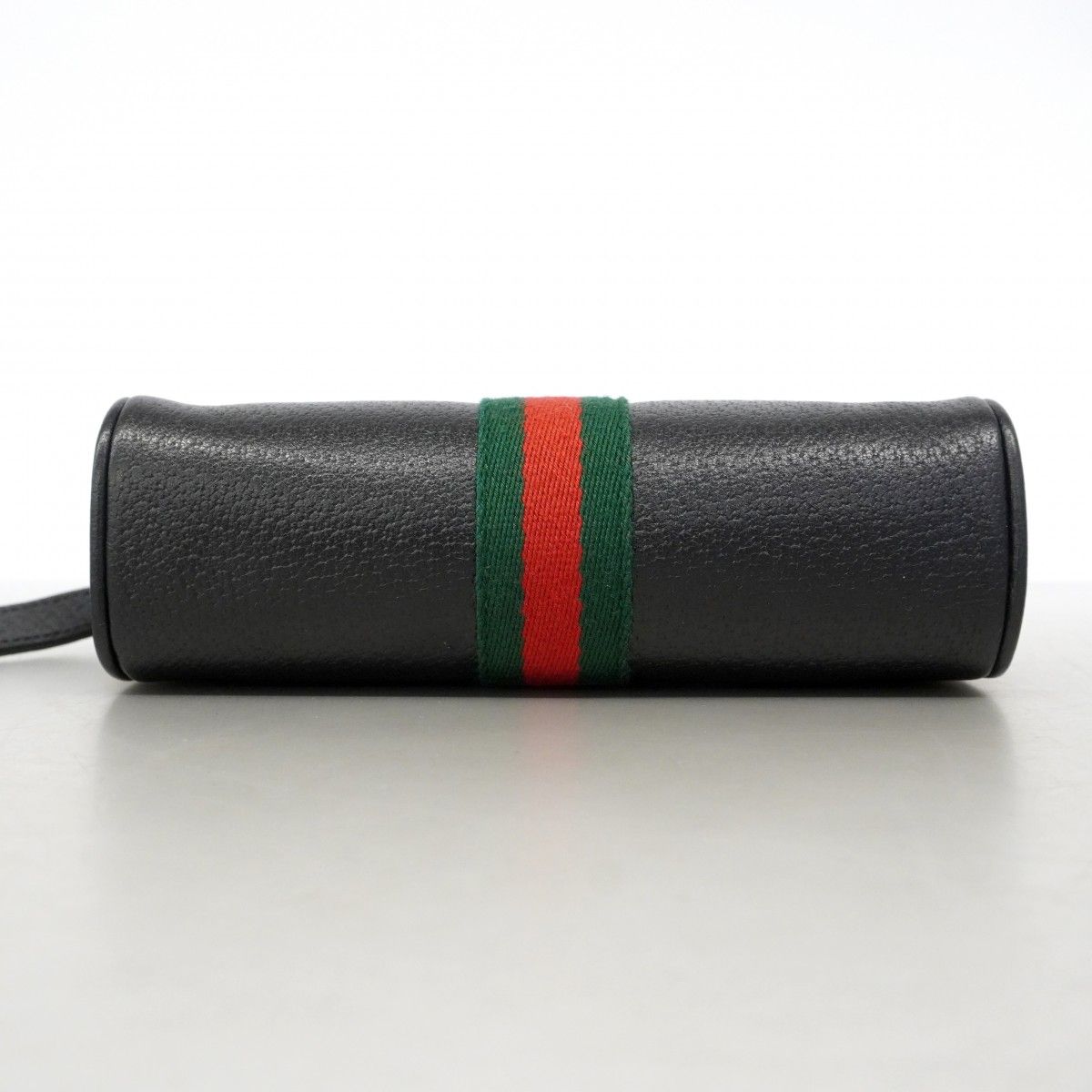 Gucci Shoulder Bag Sherry Line Leather Black Gold — view 3