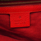 Gucci Tote Canvas Leather Red Navy Gold — view 5
