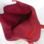 Gucci Tote Canvas Leather Red Navy Gold — view 4