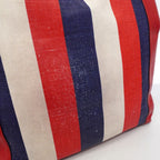 Gucci Tote Canvas Leather Red Navy Gold — view 8