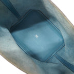 Hermes Handbag Picotin Lock MM Taurillon Blue Jean Silver — view 4