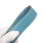 Hermes Handbag Picotin Lock MM Taurillon Blue Jean Silver — view 8
