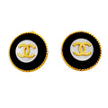 Chanel Earrings Vintage CC Logo Round