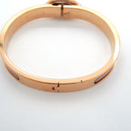 Hermes Bangle Chaine D'ancre Mini Click Gold Plated Pink Bracelet — view 8