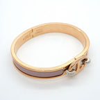 Hermes Bangle Chaine D'ancre Mini Click Gold Plated Pink Bracelet — view 2