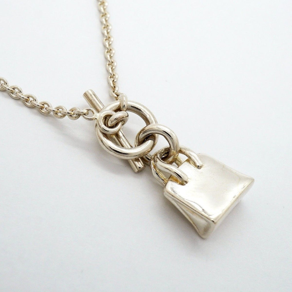 Hermes Necklace Amulet Birkin Silver — view 2