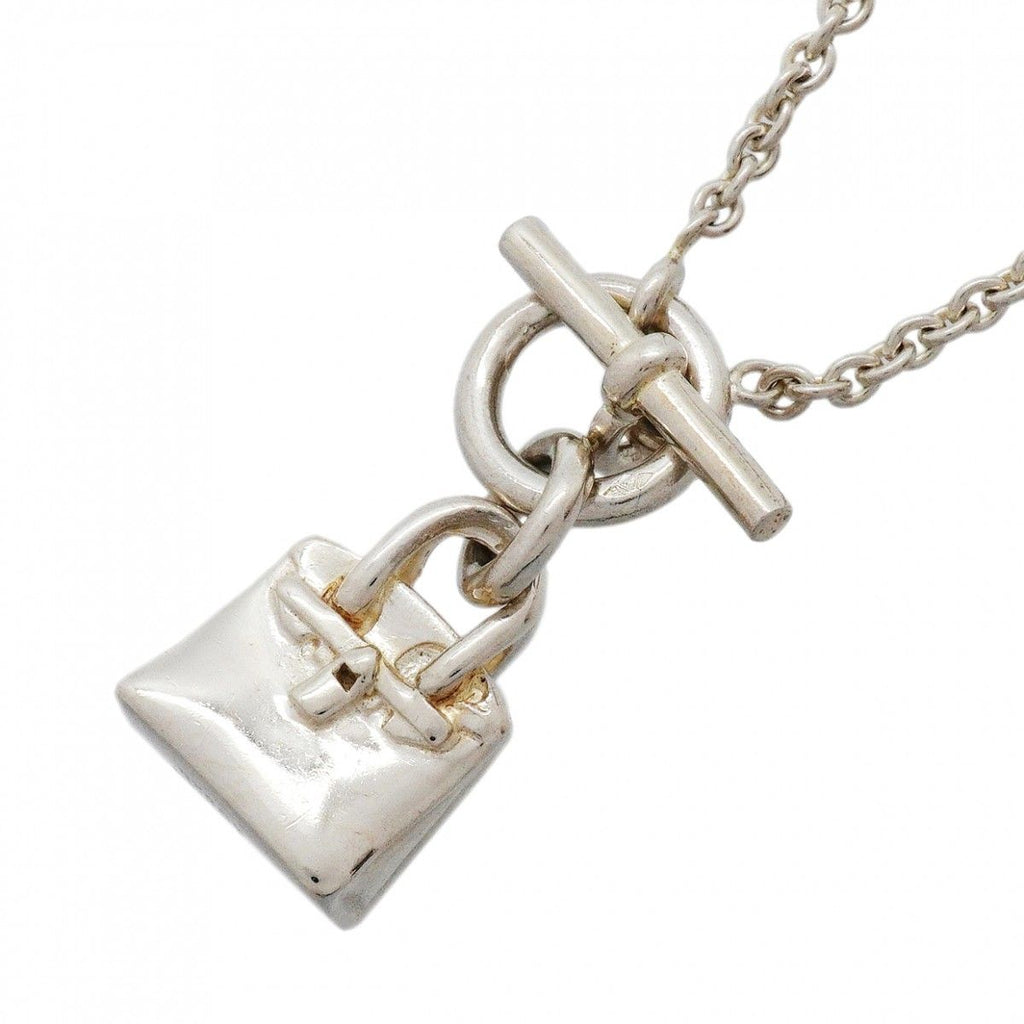 Hermes Necklace Amulet Birkin Silver