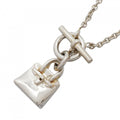 Hermes Necklace Amulet Birkin Silver